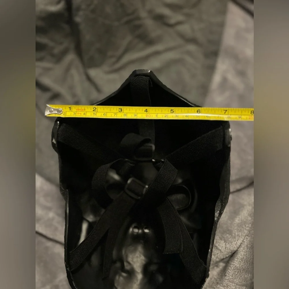 Blue Grey Horror Hell Charred Coking Skull Mask Masquerade Haunted House